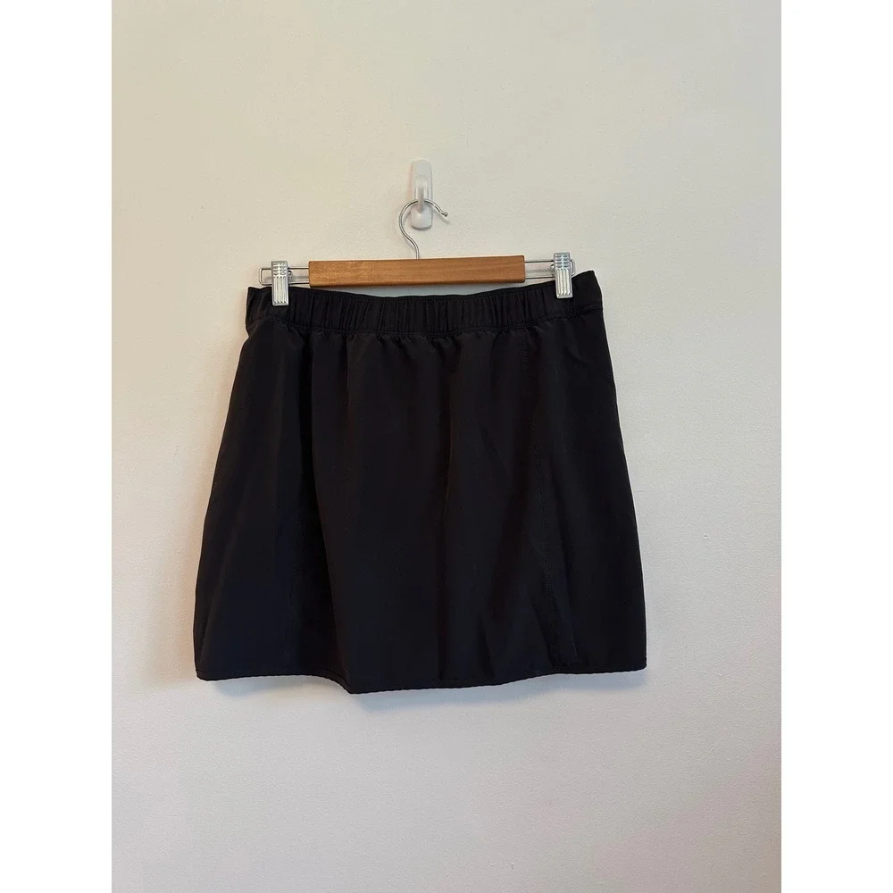 Patagonia Black Active Hiking Skort with Drawstring Elastic Waist | Size Small